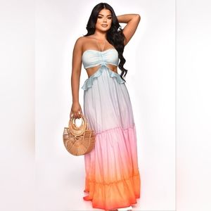 Multi-color maxi dress